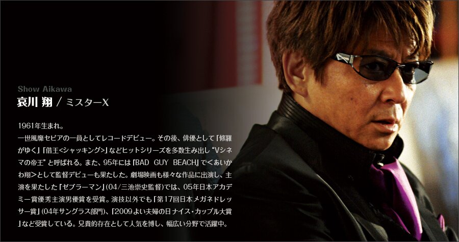 哀川翔(ミスターX)：1961...
